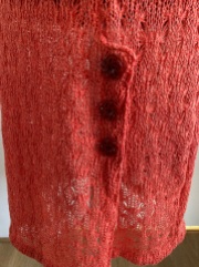 Early-mid 1930s style crochet knit jumper&skirt set